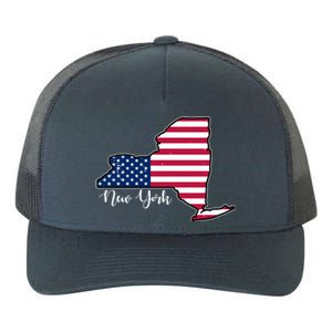 New York City United States Map Yupoong Adult 5-Panel Trucker Hat