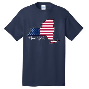 New York City United States Map Tall T-Shirt