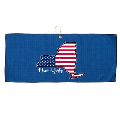 New York City United States Map Large Microfiber Waffle Golf Towel
