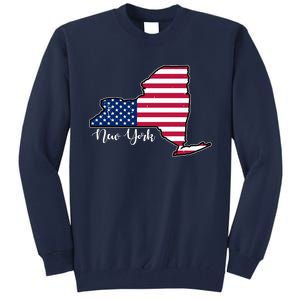 New York City United States Map Tall Sweatshirt