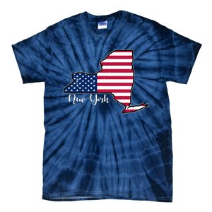 New York City United States Map Tie-Dye T-Shirt