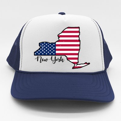 New York City United States Map Trucker Hat