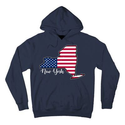 New York City United States Map Tall Hoodie