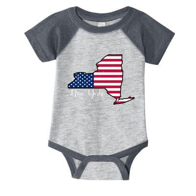 New York City United States Map Infant Baby Jersey Bodysuit