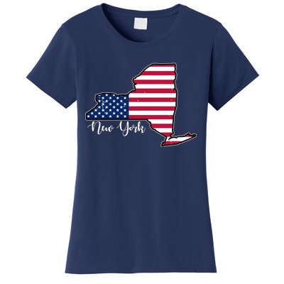 New York City United States Map Women's T-Shirt