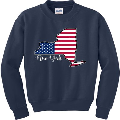 New York City United States Map Kids Sweatshirt