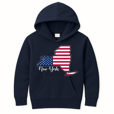 New York City United States Map Kids Hoodie