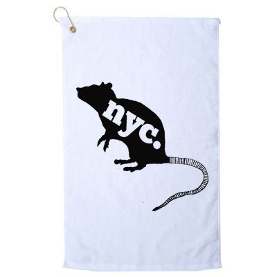 New York City Nyc Rat Logo Golf Towel