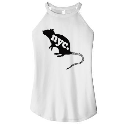 New York City Nyc Rat Logo Women’s Perfect Tri Rocker Tank