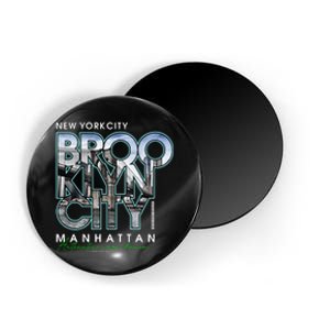 New York City Brooklyn Manhattan Authentic Magnet