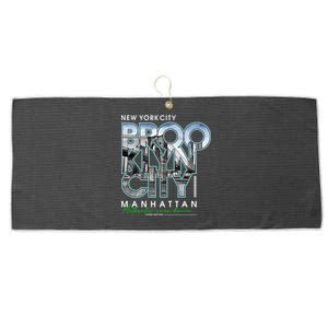 New York City Brooklyn Manhattan Authentic Large Microfiber Waffle Golf Towel