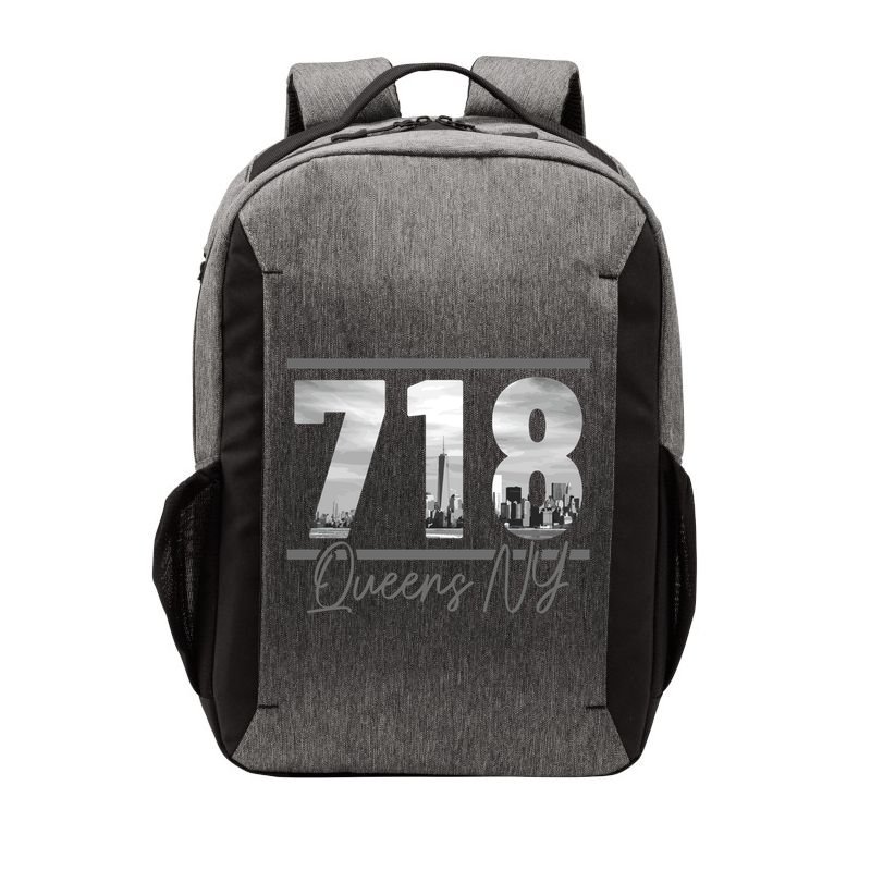 New York City 718 Area Code Skyline Queens Ny Nyc Vintage Gift Vector Backpack