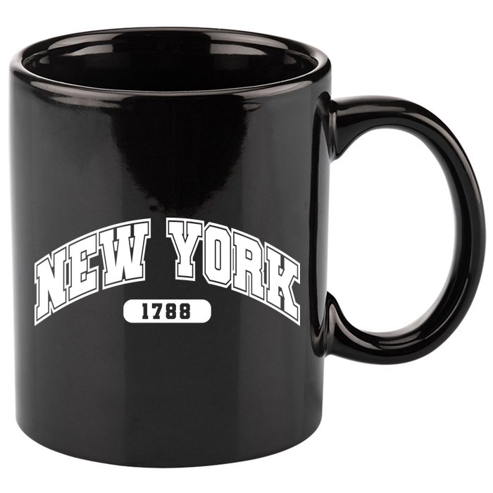 New York Collegiate Style 1788 11oz C Handle Ceramic Mug