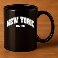 New York Collegiate Style 1788 11oz C Handle Ceramic Mug