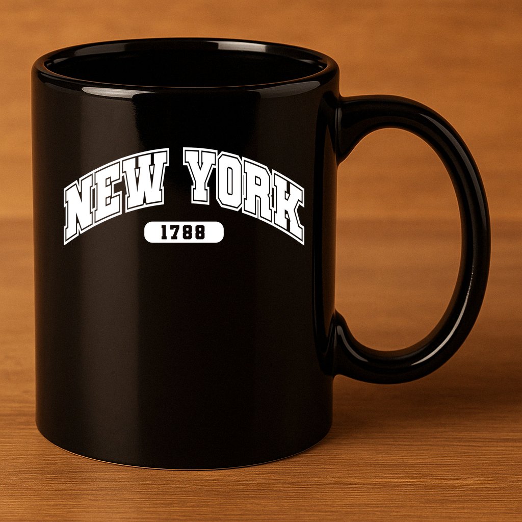 New York Collegiate Style 1788 11oz C Handle Ceramic Mug