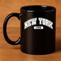 New York Collegiate Style 1788 11oz C Handle Ceramic Mug
