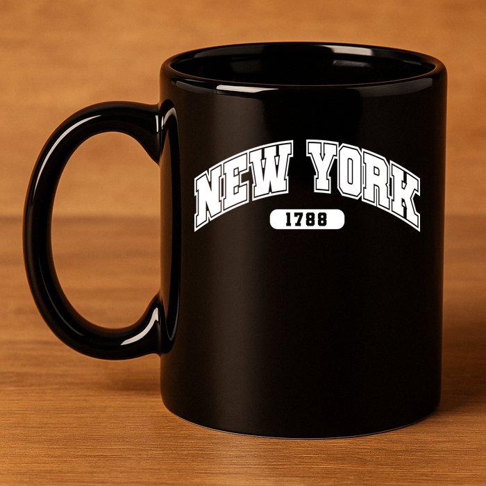 New York Collegiate Style 1788 11oz C Handle Ceramic Mug