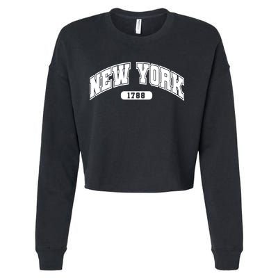 New York Collegiate Style 1788 Cropped Pullover Crew