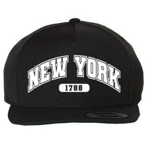 New York Collegiate Style 1788 Wool Snapback Cap