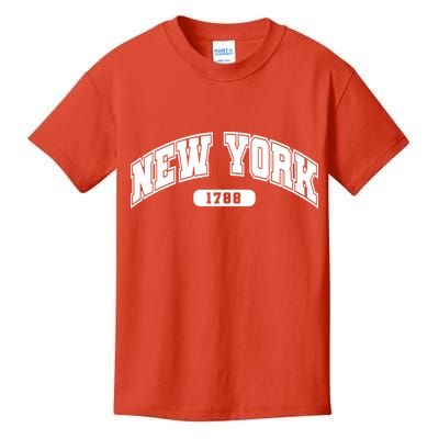New York Collegiate Style 1788 Kids T-Shirt