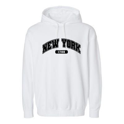 New York Collegiate Style 1788 Garment-Dyed Fleece Hoodie