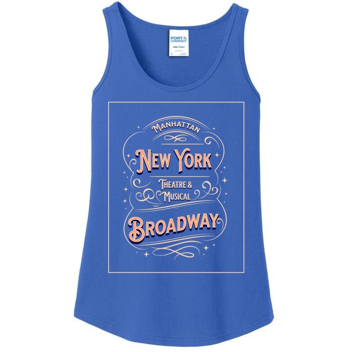 New York City Broadway Nyc Musical Theater Tourist City Gift Ladies Essential Tank