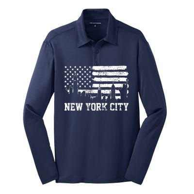 New York City Great Silk Touch Performance Long Sleeve Polo