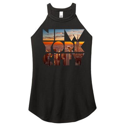 New York City Skyline Nyc Ny City Women’s Perfect Tri Rocker Tank