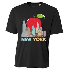 New York City Skyline Gift Big Apple State Souvenir Nyc Cooling Performance Crew T-Shirt