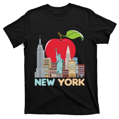 New York City Skyline Gift Big Apple State Souvenir Nyc T-Shirt