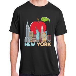 New York City Skyline Gift Big Apple State Souvenir Nyc Adult ChromaSoft Performance T-Shirt