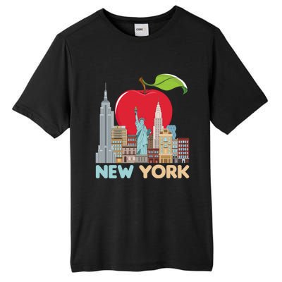 New York City Skyline Gift Big Apple State Souvenir Nyc Tall Fusion ChromaSoft Performance T-Shirt