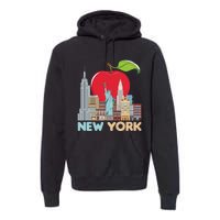 New York City Skyline Gift Big Apple State Souvenir Nyc Premium Hoodie