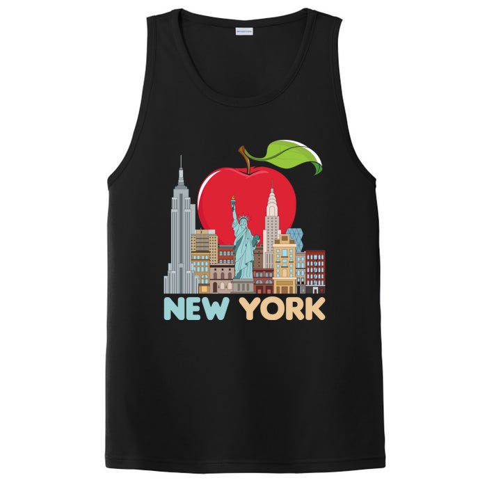 New York City Skyline Gift Big Apple State Souvenir Nyc PosiCharge Competitor Tank