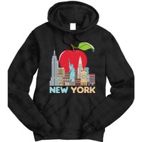 New York City Skyline Gift Big Apple State Souvenir Nyc Tie Dye Hoodie