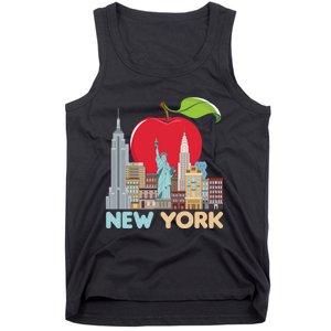 New York City Skyline Gift Big Apple State Souvenir Nyc Tank Top