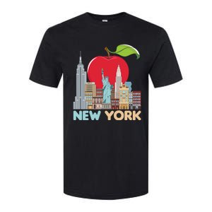 New York City Skyline Gift Big Apple State Souvenir Nyc Softstyle CVC T-Shirt