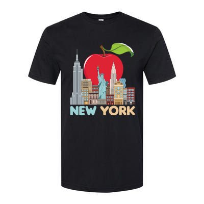 New York City Skyline Gift Big Apple State Souvenir Nyc Softstyle CVC T-Shirt