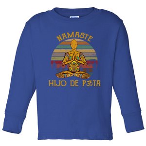 Namaste Yoga Cute Gift Funny Gift Toddler Long Sleeve Shirt