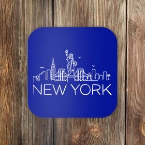 New York City New York City Skylines Statue Of Liberty Gift Coaster