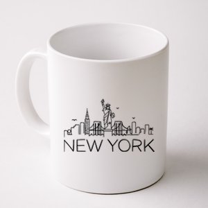 New York City New York City Skylines Statue Of Liberty Gift Coffee Mug