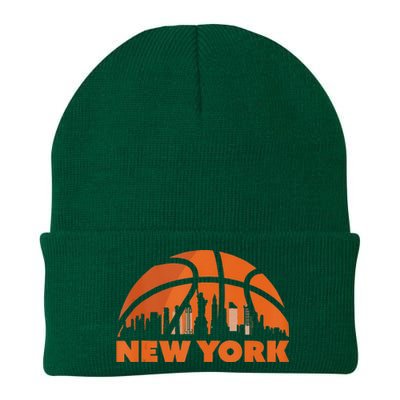 New York City Skyline New York Basketball Fan Jersey Knit Cap Winter Beanie