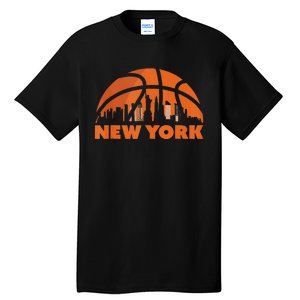 New York City Skyline New York Basketball Fan Jersey Tall T-Shirt