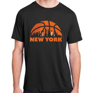 New York City Skyline New York Basketball Fan Jersey Adult ChromaSoft Performance T-Shirt