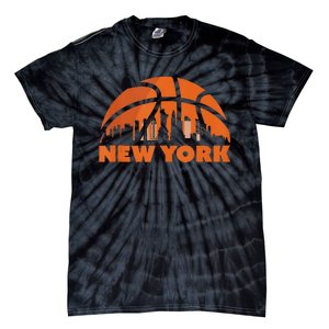 New York City Skyline New York Basketball Fan Jersey Tie-Dye T-Shirt