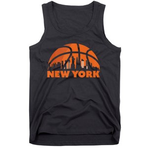 New York City Skyline New York Basketball Fan Jersey Tank Top