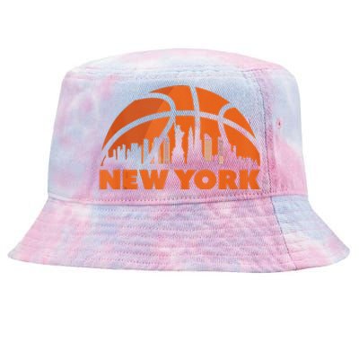 New York City Skyline New York Basketball Fan Jersey Tie-Dyed Bucket Hat