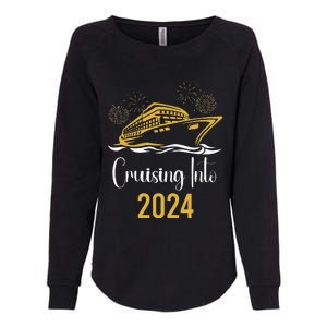 New Years Cruise 2024 Party Family Vacation Matching  Womens California Wash Sweatshirt