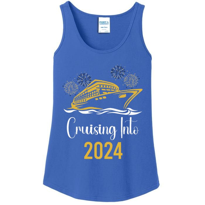 New Years Cruise 2024 Party Family Vacation Matching  Ladies Essential Tank