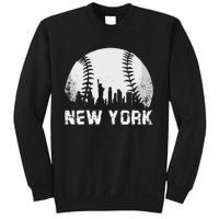 New York City Skyline Baseball Lover Sweatshirt